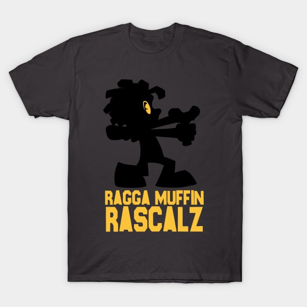 RaggaMuffinRascalz blackout T-Shirt by Dedos The Nomad